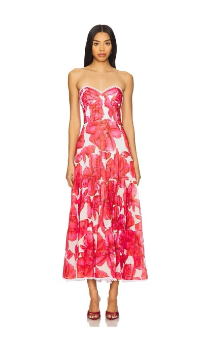 Charo Ruiz Ambar Long Dress In Pink