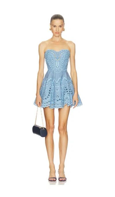 Charo Ruiz Bail Short Dress In Blue