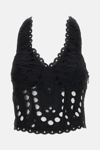 Charo Ruiz Bay Top In Black