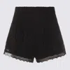 Charo Ruiz Black Cotton Blend Shorts In Black