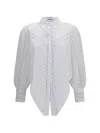 Charo Ruiz Devi Lace-insert Blouse In White