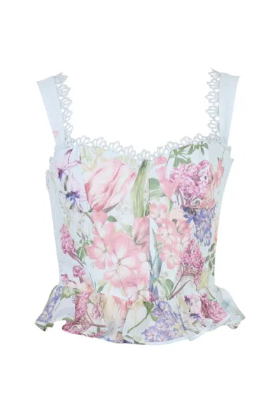 Charo Ruiz Blue Botanic Top Floret
