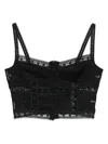 Charo Ruiz Breth Cropped Top In Black