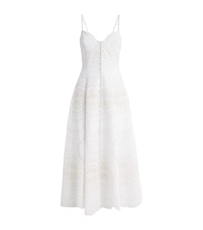 Charo Ruiz Broderie Anglaise Catta Maxi Dress In Ivory