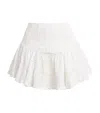 Charo Ruiz Broderie Anglaise Marli Mini Skirt In Ivory