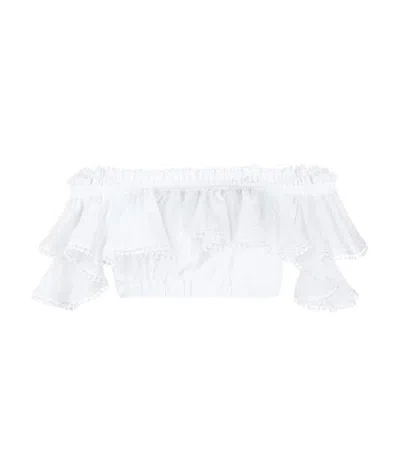 Charo Ruiz Cata Off-shoulder Crop Top