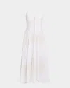 Charo Ruiz Catta Embroidered Button-front Midi Dress In Ivory