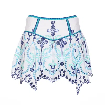 Charo Ruiz Pauline Short Skirt In Blue