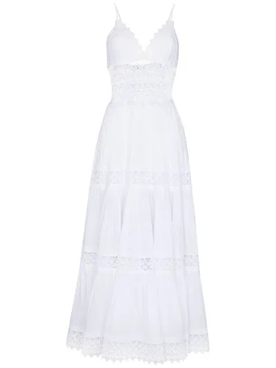 Charo Ruiz `cindy` Long Dress In White
