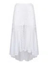 Charo Ruiz Clair Long Skirt In White