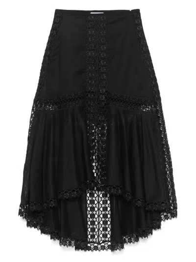 Charo Ruiz Clair Midi Skirt In Black