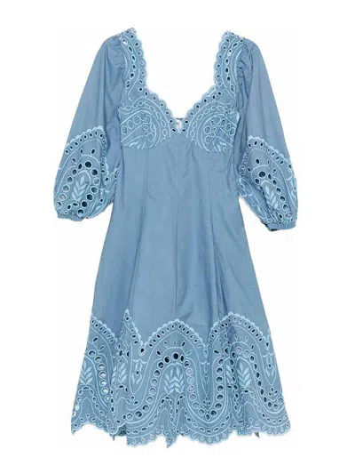 Charo Ruiz `corbin` Long Dress In Blue