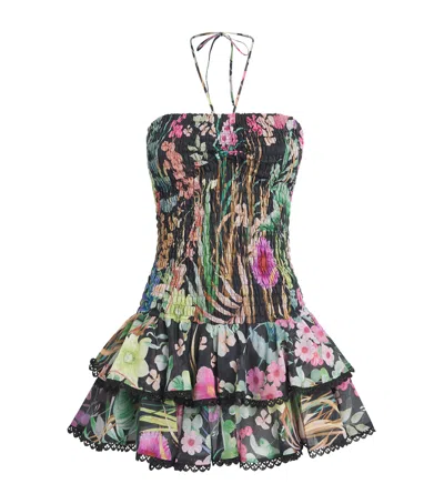 Charo Ruiz Cotton-blend Aeris Mini Dress In Multi