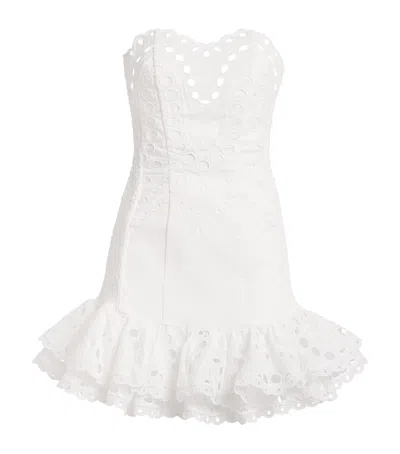 Charo Ruiz Cotton-blend Salty Mini Dress In White