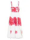 Charo Ruiz Crissy Long Dress White Blossom In White