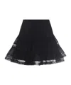 Charo Ruiz Black Cotton Mini Skirt In Black