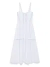 Charo Ruiz Ibiza Dafelle Lace-embellished Cotton-blend Midi Dress