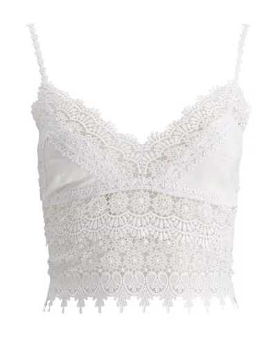 Charo Ruiz Dana Lace Bralette Top In Black