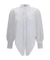 Charo Ruiz Devi Lace-insert Blouse In White