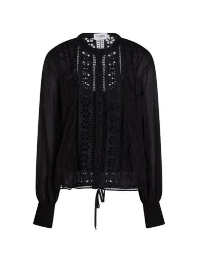 Charo Ruiz Donnelie Long-sleeved Blouse In Black