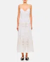 Charo Ruiz Catta Scalloped Broderie Anglaise Cotton-blend Midi Dress In White