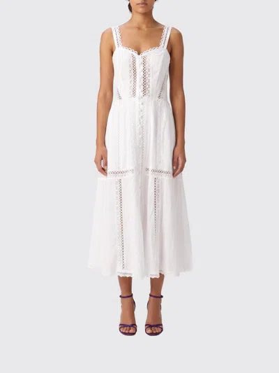 Charo Ruiz Dafelle Cotton-blend Maxi Dress In White