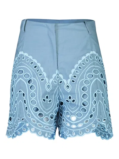 Charo Ruiz Dune Cut-out Shorts In Blue