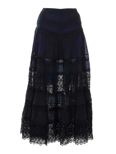 Charo Ruiz Ibiza Black Serza Long Skirt
