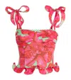 Charo Ruiz Floral Dessine Top In Green