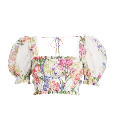 Charo Ruiz Floral Lirio Crop Top