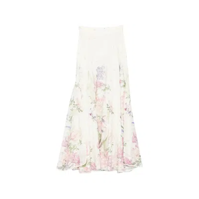 Charo Ruiz Floral Maxi Skirt In Neutral