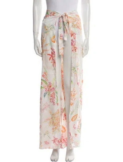 Pre-owned Charo Ruiz Floral Print Long Skirt W/ Tags In Multi