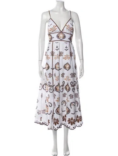 Pre-owned Charo Ruiz Floral Print Midi Length Dress In Multicolor