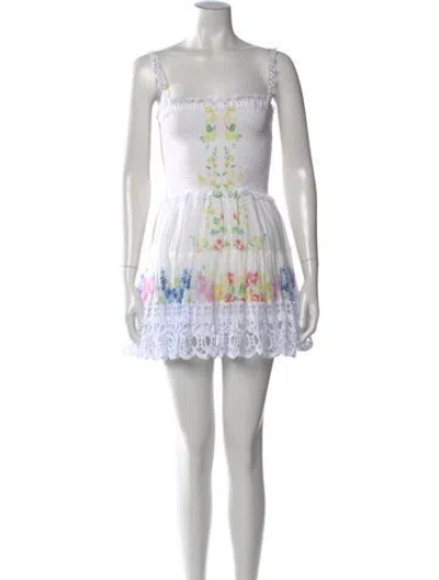 Pre-owned Charo Ruiz Floral Print Mini Dress In Multi