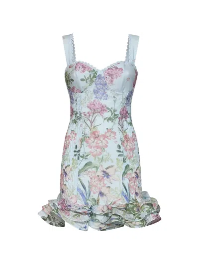Charo Ruiz Floral-print Ruffled Dress In Multi