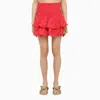 Charo Ruiz Sangallo Mini Skirt With Ruffles In Pink
