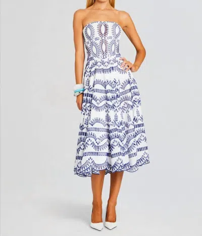 Charo Ruiz Galik Midi Dress In Klein Blue