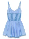 Charo Ruiz Gardenia Mini Dress In Blue