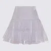 Charo Ruiz Ibiza Hortens Lace-embellished Cotton-blend Mini Skirt In White