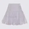 Charo Ruiz Ibiza Hortens Lace-embellished Cotton-blend Mini Skirt In White