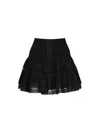 Charo Ruiz Hortens Mini Skirt In Black