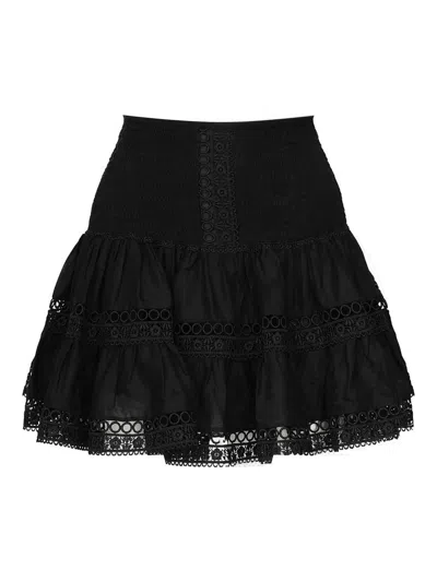 Charo Ruiz Hortens Mini Skirt In Black