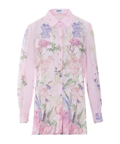 Charo Ruiz Floral-print Puff-sleeve Shirt In Multi