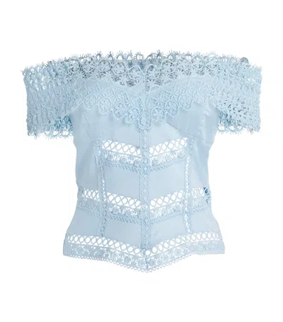 Charo Ruiz Ibiza Cotton Voile Elisette Top In Multi