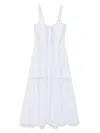 Charo Ruiz Ibiza Dafelle Lace-embellished Cotton-blend Midi Dress