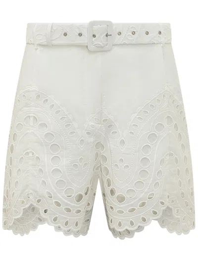 Charo Ruiz Ibiza Dune Mini Shorts With Elegant Trim In Multi