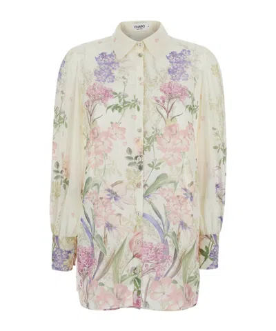 Charo Ruiz Ibiza Ibiza Aster Floral Print Blouse In White