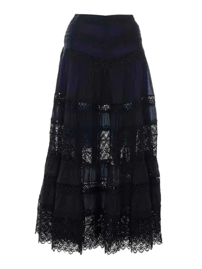 Charo Ruiz Ibiza Ibiza Black Serza Long Skirt