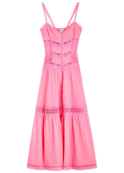 open lace back dress Charo Ruiz | Zannick Dress Hot Pink –