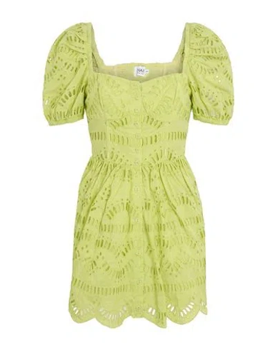 Charo Ruiz Ibiza Woman Mini Dress Lime Green Size S Cotton, Polyester